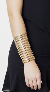 Cece Metal Cuff Bracelet - Gold